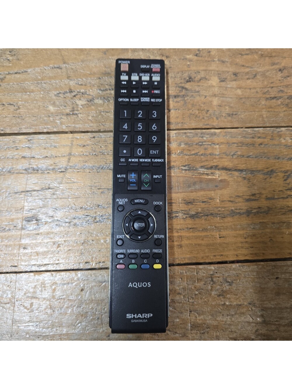 SHARP GA840WJSA LED TV REMOTE CONTROL LC-60LE810UN LC-52LE850UN LC-60LE820UN OEM